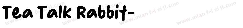 Tea Talk Rabbit字体转换